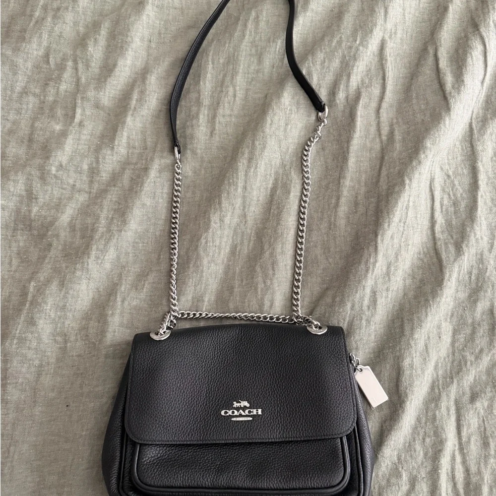 Coach Klare Black Pebbled Leather Crossbody Bag - Picture 5 of 8